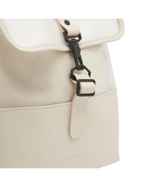 Rains Split Bucket Backpack in White | Lyst