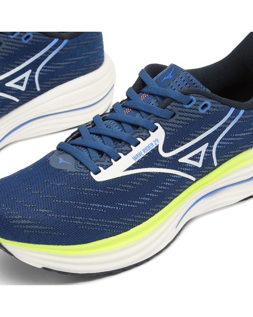 Mizuno Blue Running Wave Rider 29 Sneaker for men