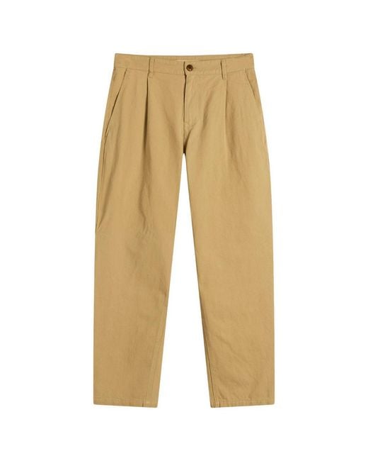 FRIZMWORKS Natural Og Haworth One Tuck Trousers for men