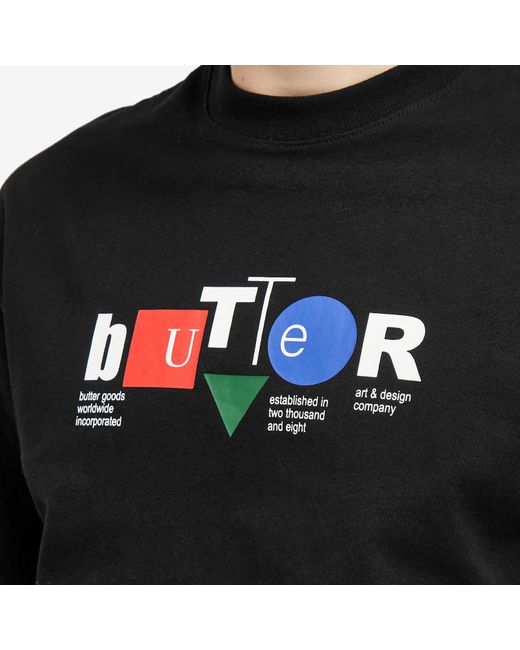 Butter Goods Black Design Co T-Shirt for men
