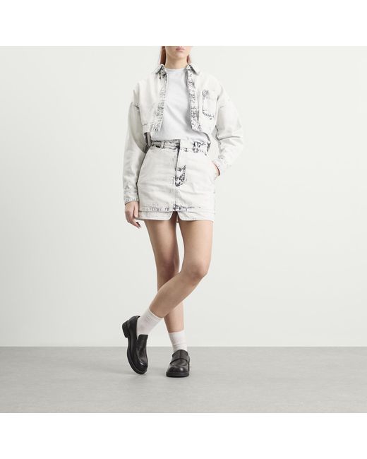 Toga White Toga Denim Short Shirt