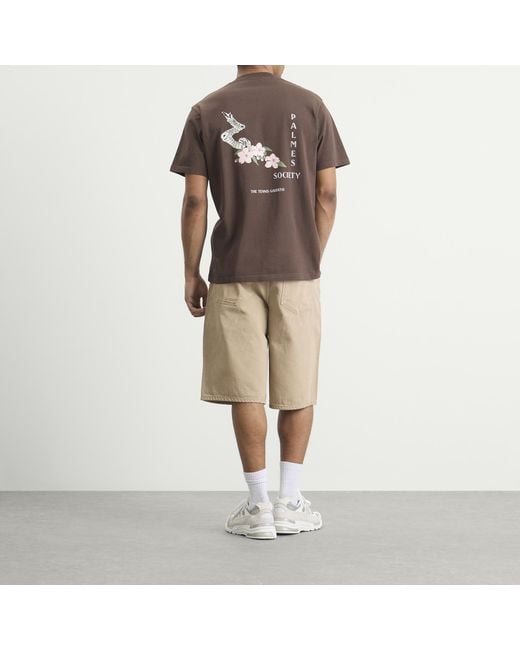 Palmes Brown Ramus Pocket T-Shirt for men