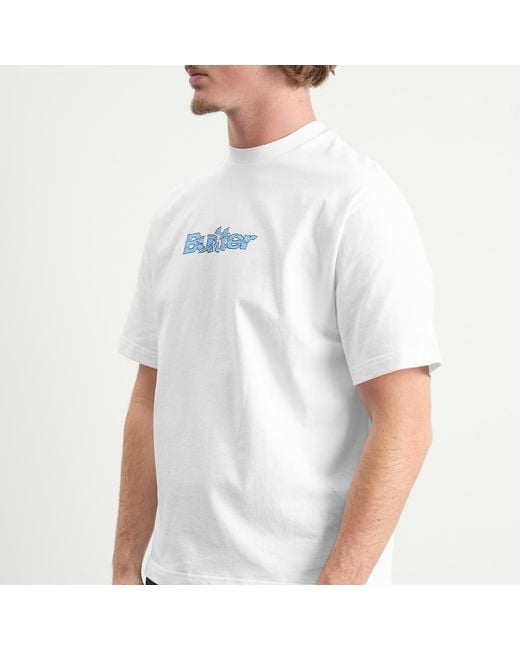 Butter Goods White Smashed Logo T-Shirt for men