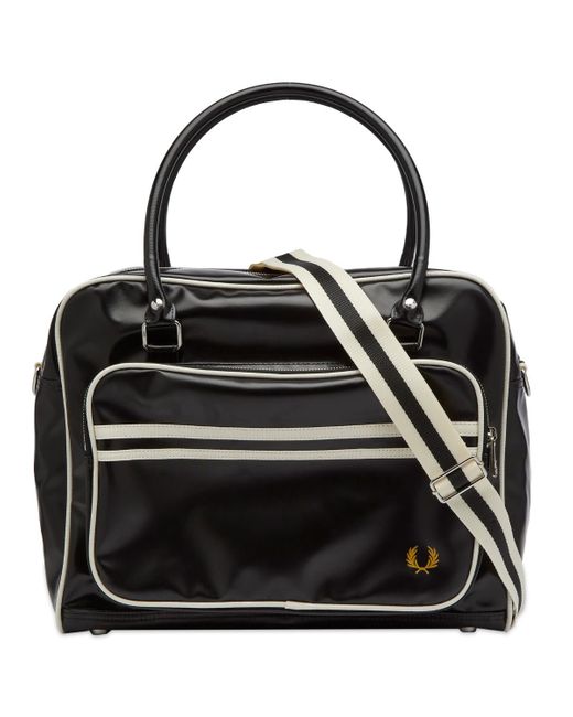 Fred Perry Black Classic Holdall for men