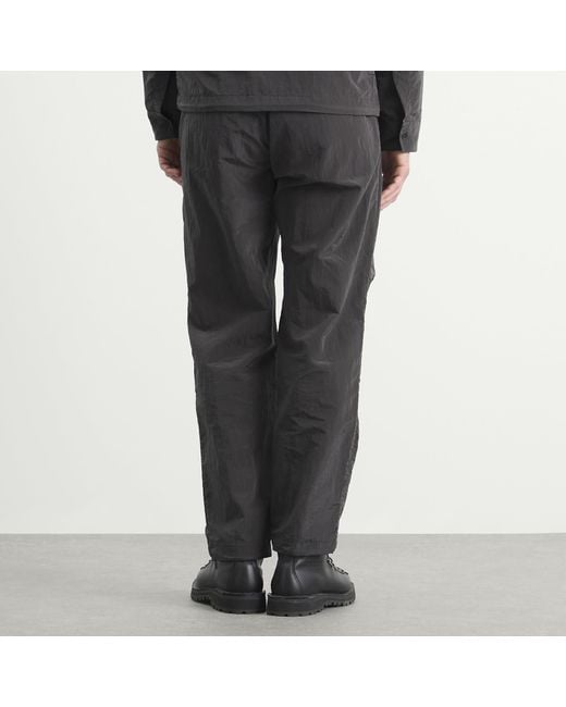 RANRA Gray Wilder Shiny Nylon Cargo Pants for men