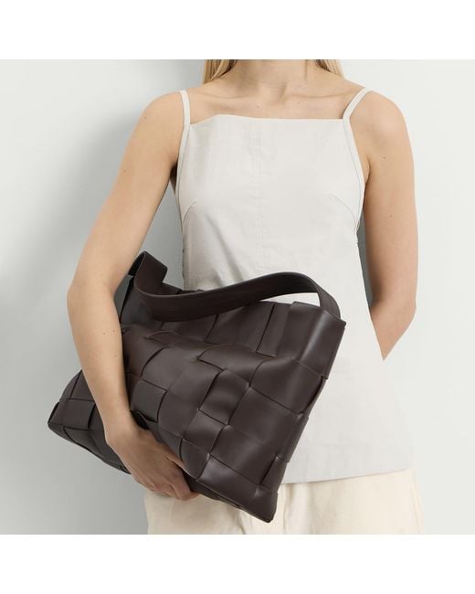 St. Agni Black Woven Large Tote