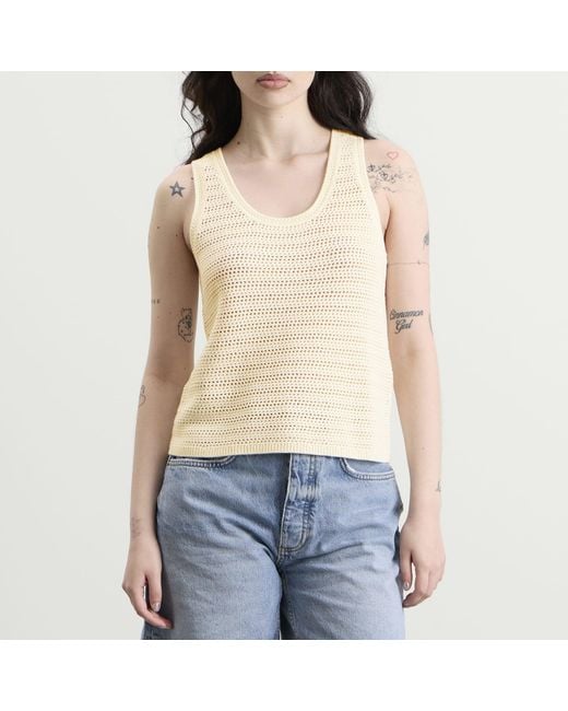 Anine Bing Natural Arie Tank Top