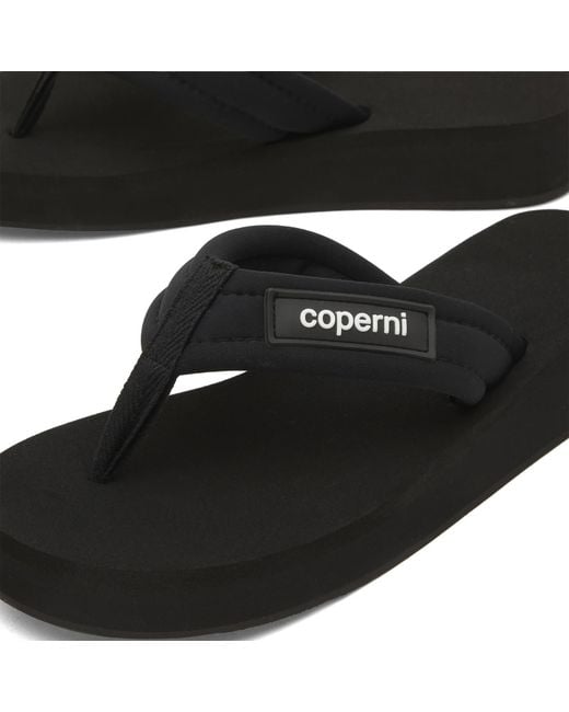 Coperni Black Foam Flip Flops