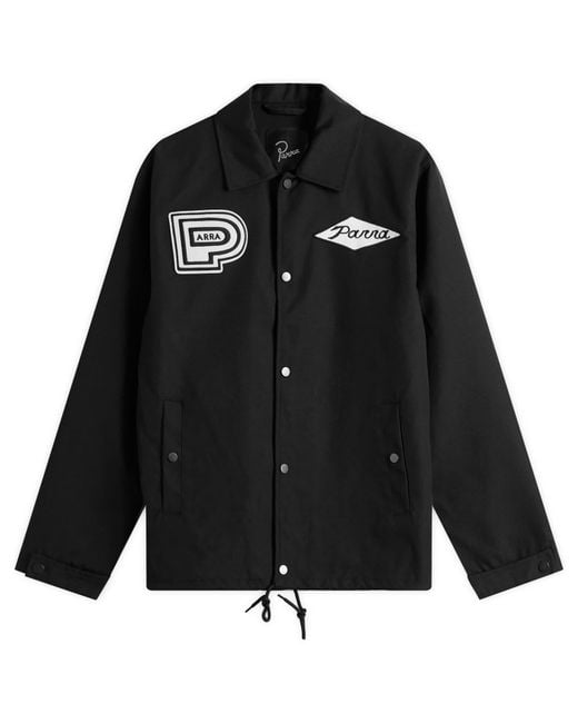 by Parra Black Midnight Surprise Coach Jacket for men