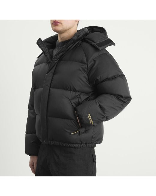 Thisisneverthat Black X Gore-Tex Windstopper Puffer Down Jacket for men