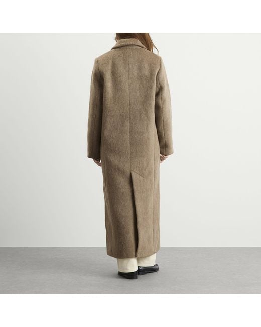 Samsøe & Samsøe Natural Sajilla Hairy Wool Coat