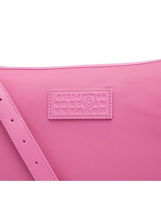 Maison Margiela Pink Mm6 Nylon Crossbody Bag