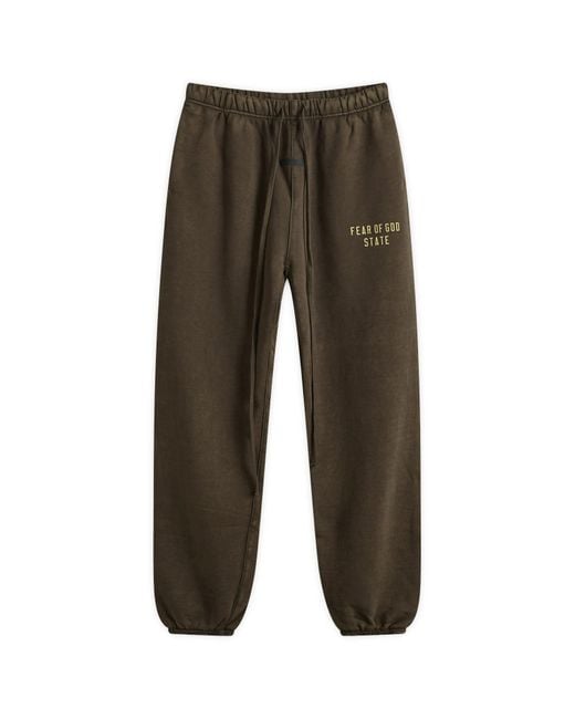 Fear Of God Gray State Heavy Fleece Essential Sweat Pa for men