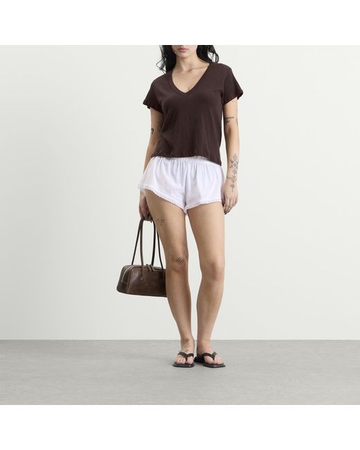 Leset Black Laura V-Neck T-Shirt