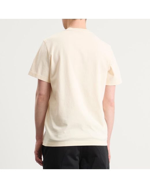 Moncler Natural Flocked Logo T-Shirt for men