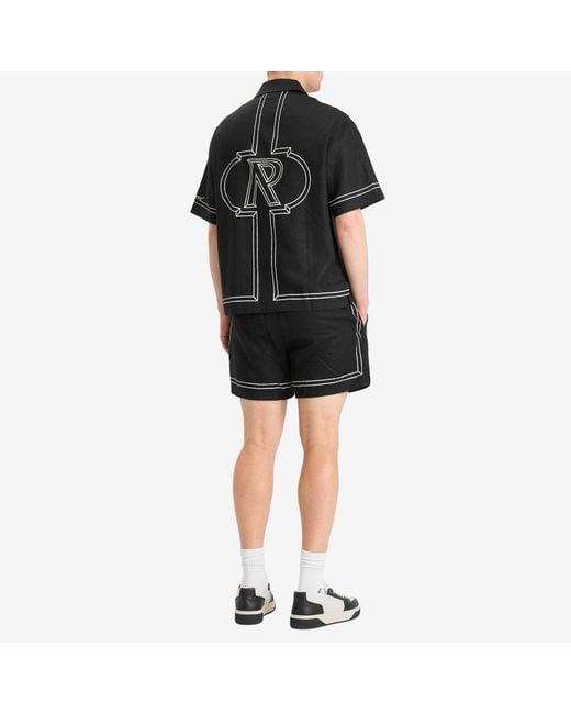 Represent Black Border Vacation Shirt for men