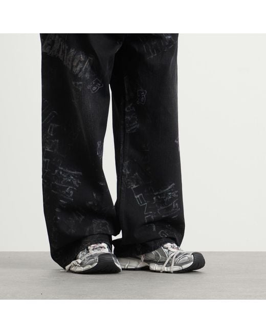 Balenciaga White 3Xl Split Logo Sneaker for men