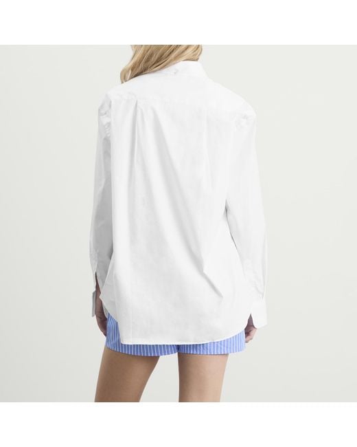 HOMMEGIRLS White Oxford Shirt