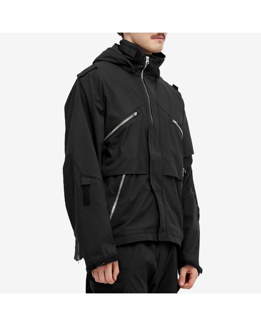 Acronym Black Encapsulated Nylon Interops Jacket for men