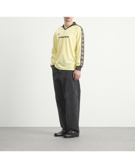 Umbro Yellow Taped Long Sleeve Jersey for men