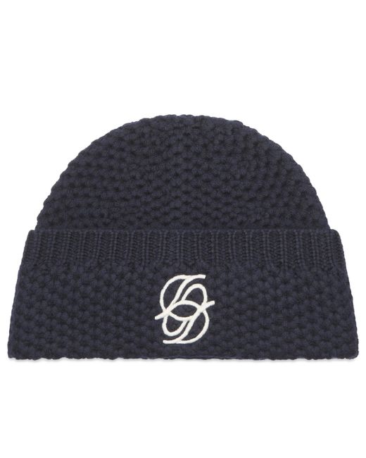 Drole de Monsieur Blue Drole De Monsieur Monogram Beanie for men