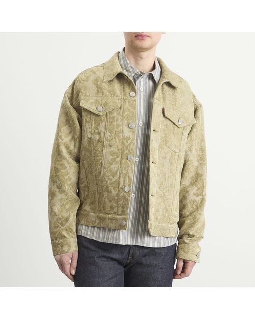 Junya Watanabe Green Levi's Name Denim Jacket for men