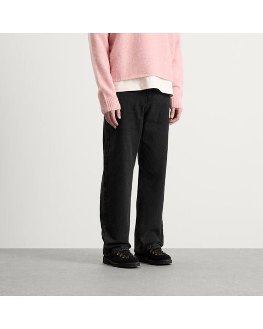 About Blank Black Relaxed Denim Jean for men