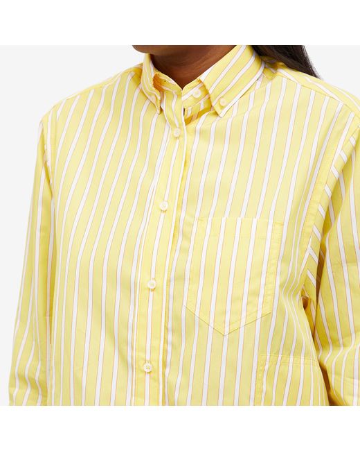 Saks Potts Yellow Williams Stripe Shirt