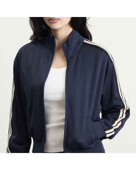 GOOD AMERICAN Blue Track Jacket