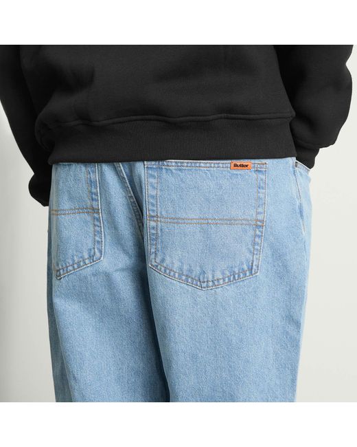 Butter Goods Blue Baggy Denim Jeans for men