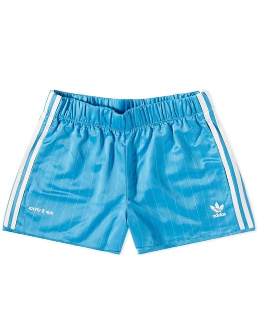 Adidas Blue X Sporty & Rich Soccer Shorts for men