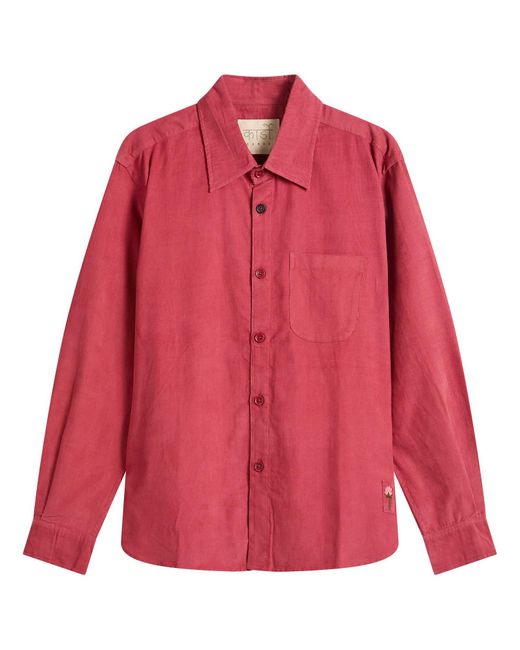 Kardo Pink Luis Cord Shirt for men