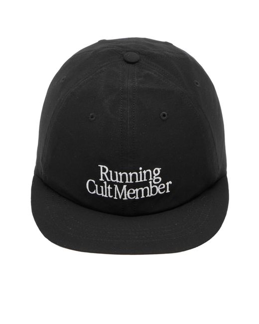 Satisfy Black Peaceshell Cult Running Cap for men