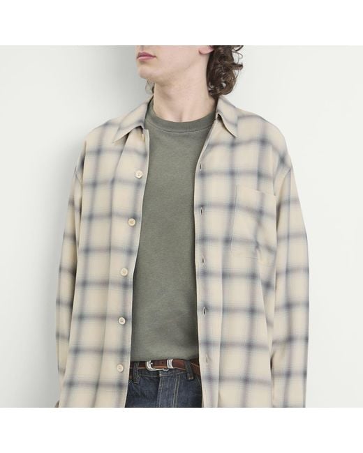 Our Legacy Gray Every Check Shirt for men