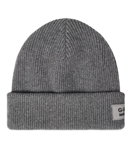 Gucci Gray Patch Beanie Hat for men