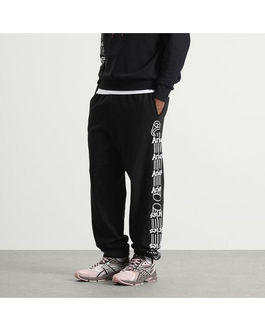Aries Black Column Sweatpants for men