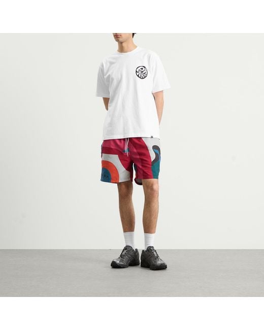 by Parra Red Ball To The Face Swim Shorts for men