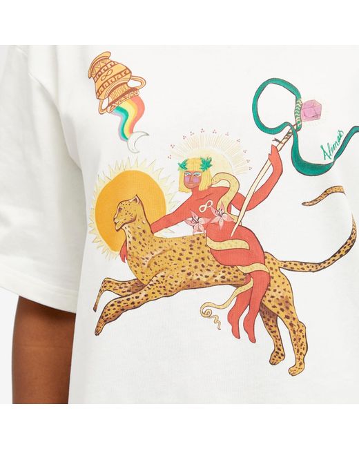 ALÉMAIS White Alémais Meagan Cheetah T-Shirt