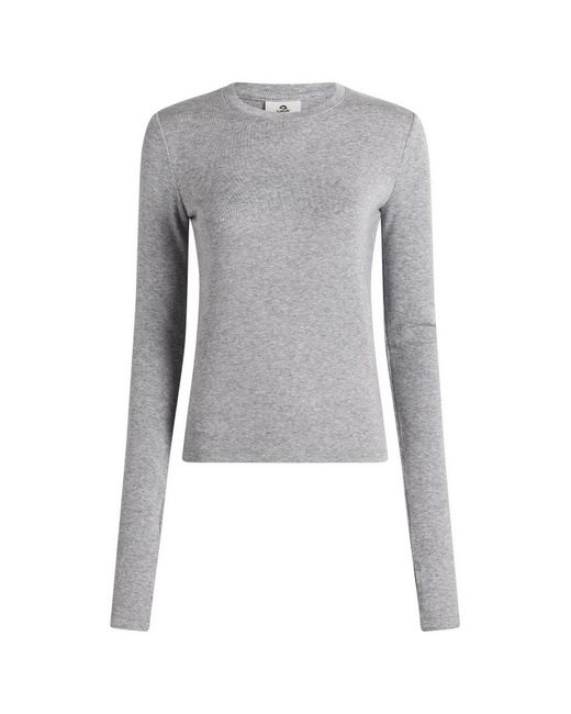 SUNDAYFRUITMARKET Gray Mini Sun Long Sleeve Top