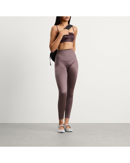 Nike Brown X Skims Shine Bonded Waist Legging 26 Inch