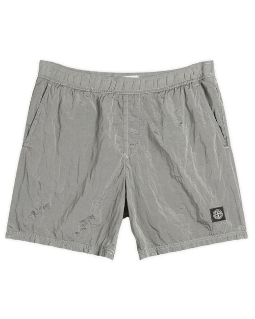 Stone Island Nylon Metal Swim Shorts in Gray for Men | Lyst