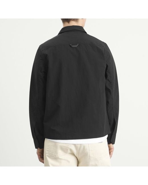 Fred Perry Black Ripstop Pocket Overshirt for men