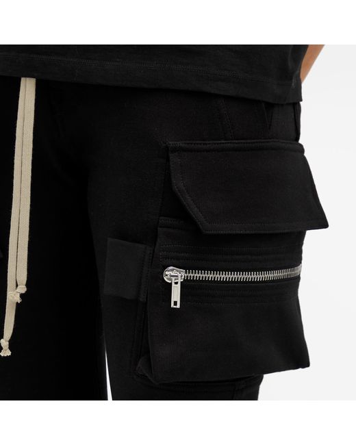 Rick Owens Black Mastodon Cargo Pants