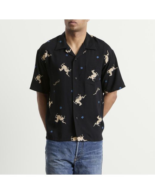 Visvim Black Crosby Short Sleeve Shirt for men