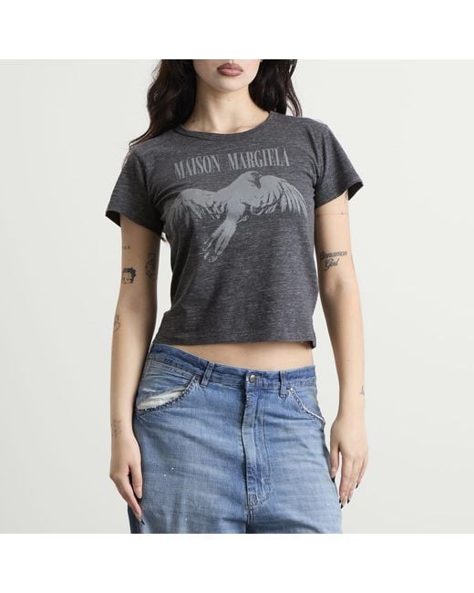 Maison Margiela Black Bird Fitted T-Shirt