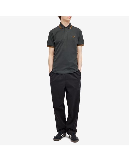 Fred Perry Gray Original Twin Tipped Polo Shirt for men