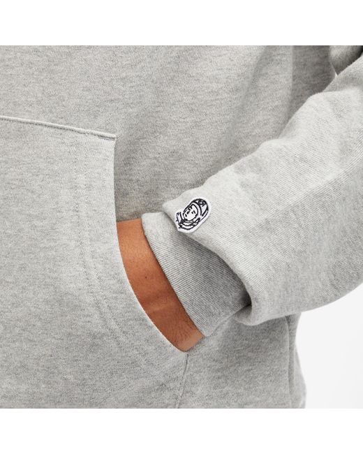 BBCICECREAM Gray Arch Logo Popover Hoodie for men