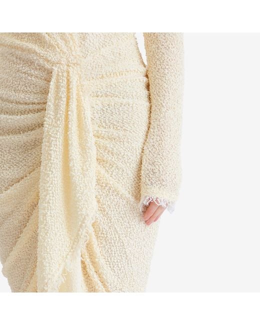 Isabel Marant Natural Ophelie Knitted Wrap Detail Dress