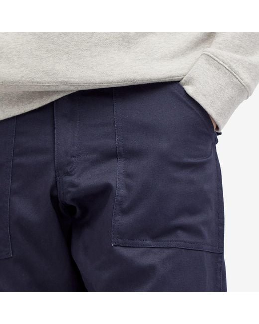 Stan Ray Blue Taper Fit 4 Pocket Fatigue Pants for men