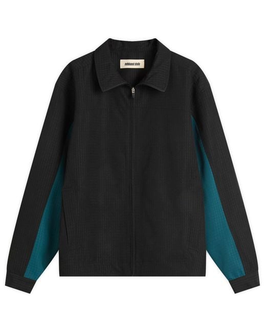 METALWOOD STUDIO Black Textured Tour Jacket for men